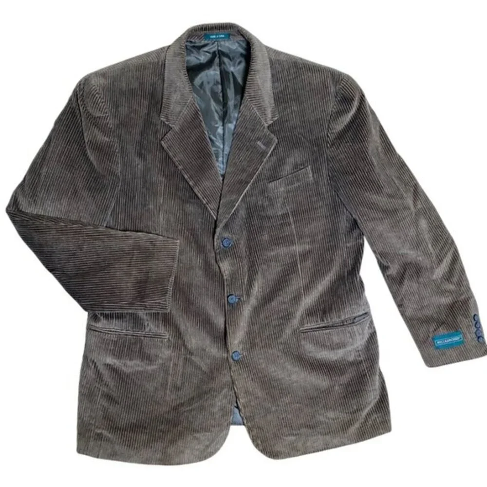 Hill & Archer Brown Corduroy Blazer Sport Jacket‎ Mens Size 42